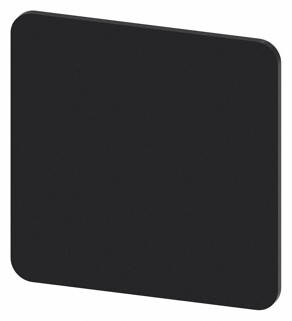 Inscription Plate,  Plastic,  Black,  22 mm
