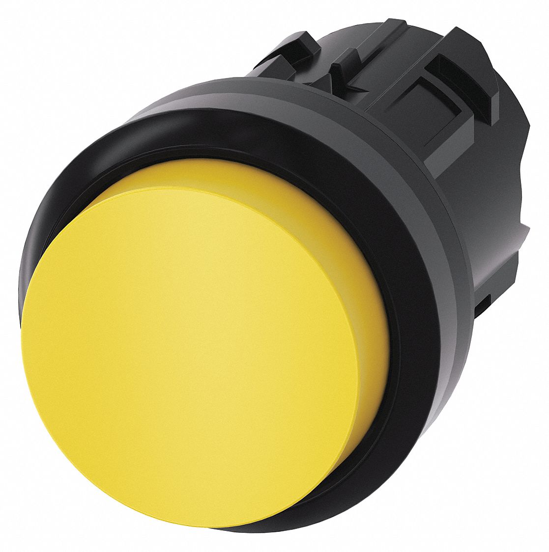 Extended Push Button: Yellow, 22 mm Mounting Size, Non-Metallic, Momentary