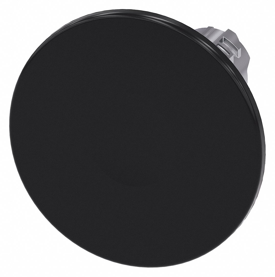 Mushroom Head Push Button: Black, 22 mm Mounting Size, Metallic, Momentary