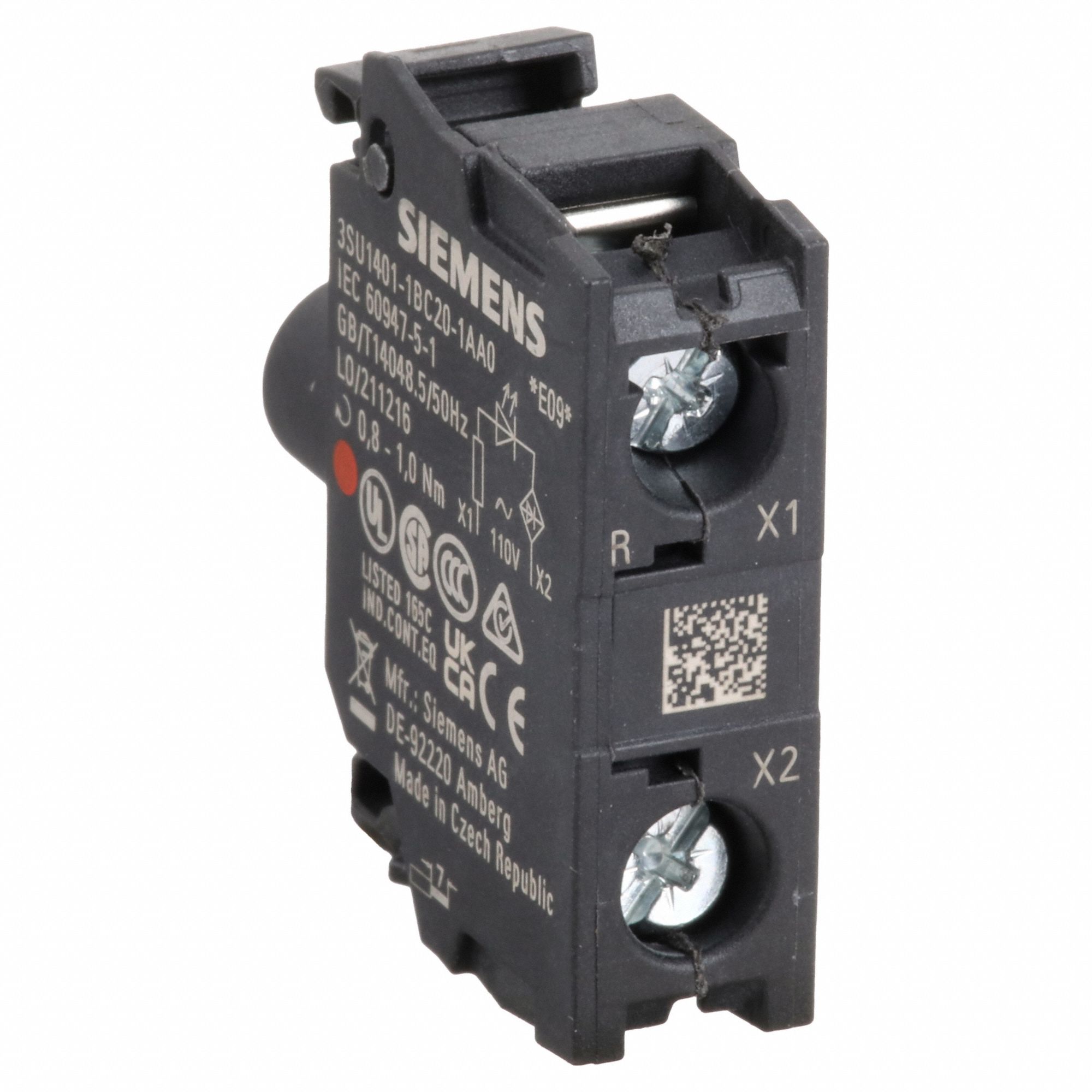 Lamp Module: 22 mm Size, Red, LED, 110 V AC Rating, No Transformer