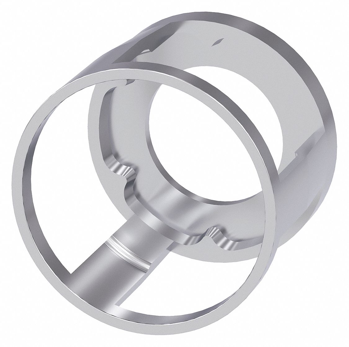 Pushbutton Guard: 22 mm Panel Mounting Hole Dia, Silver, Metal, 3SU