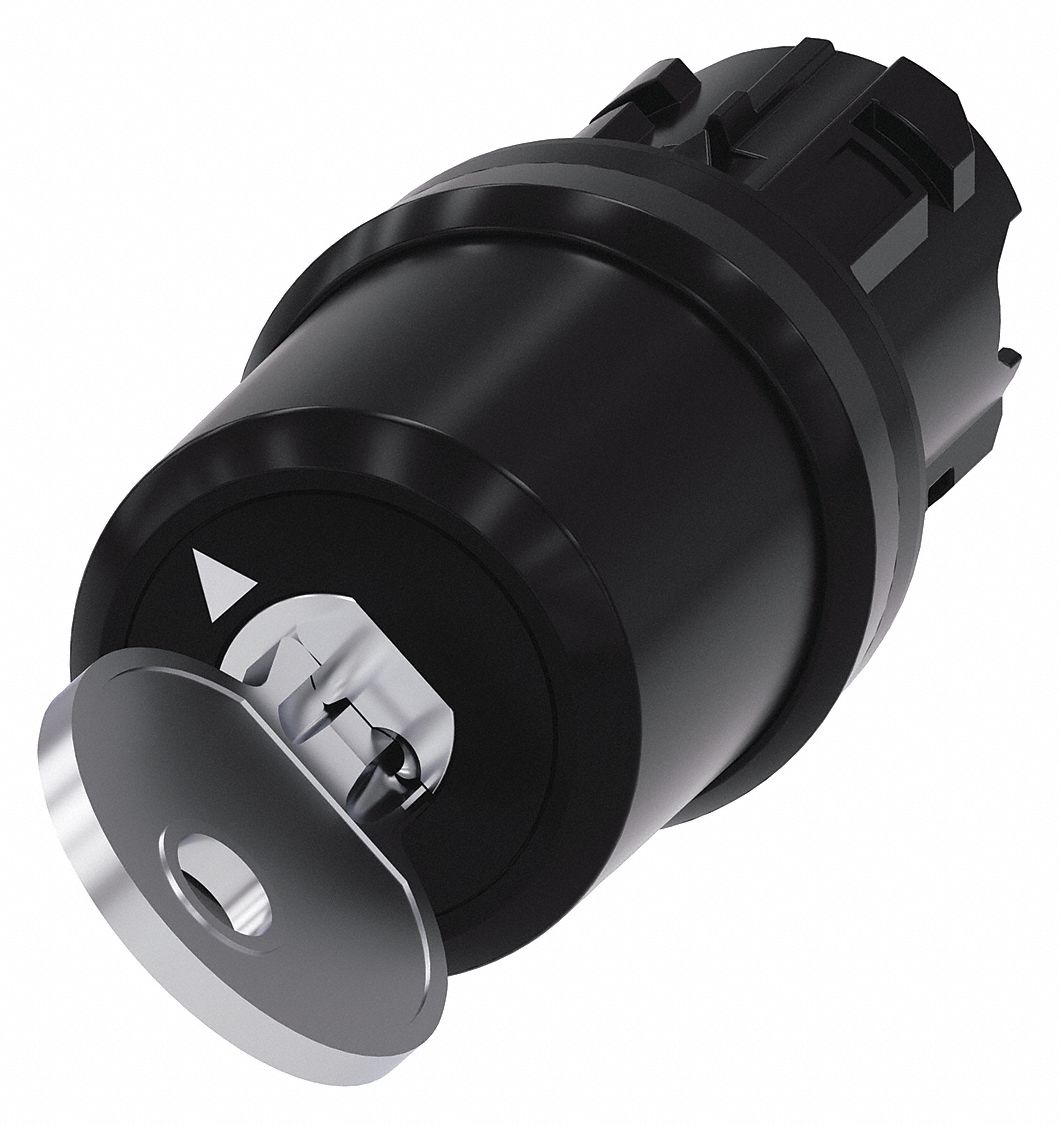 Keyed Selector Switch: 2 Position, 22 mm Panel Mounting Size, Series 3SU