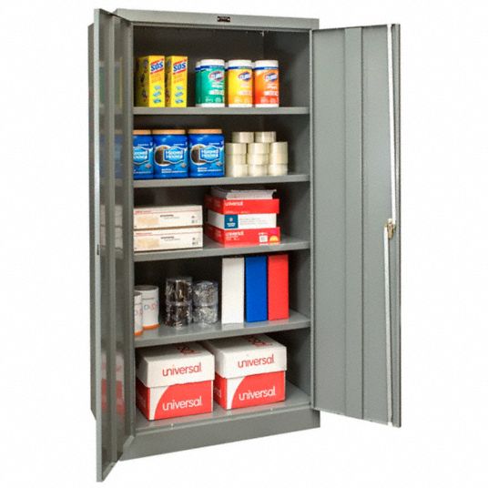 36 in x 24 in x 72 in, Swing Handle & Keyed, Storage Cabinet - 411K95 ...