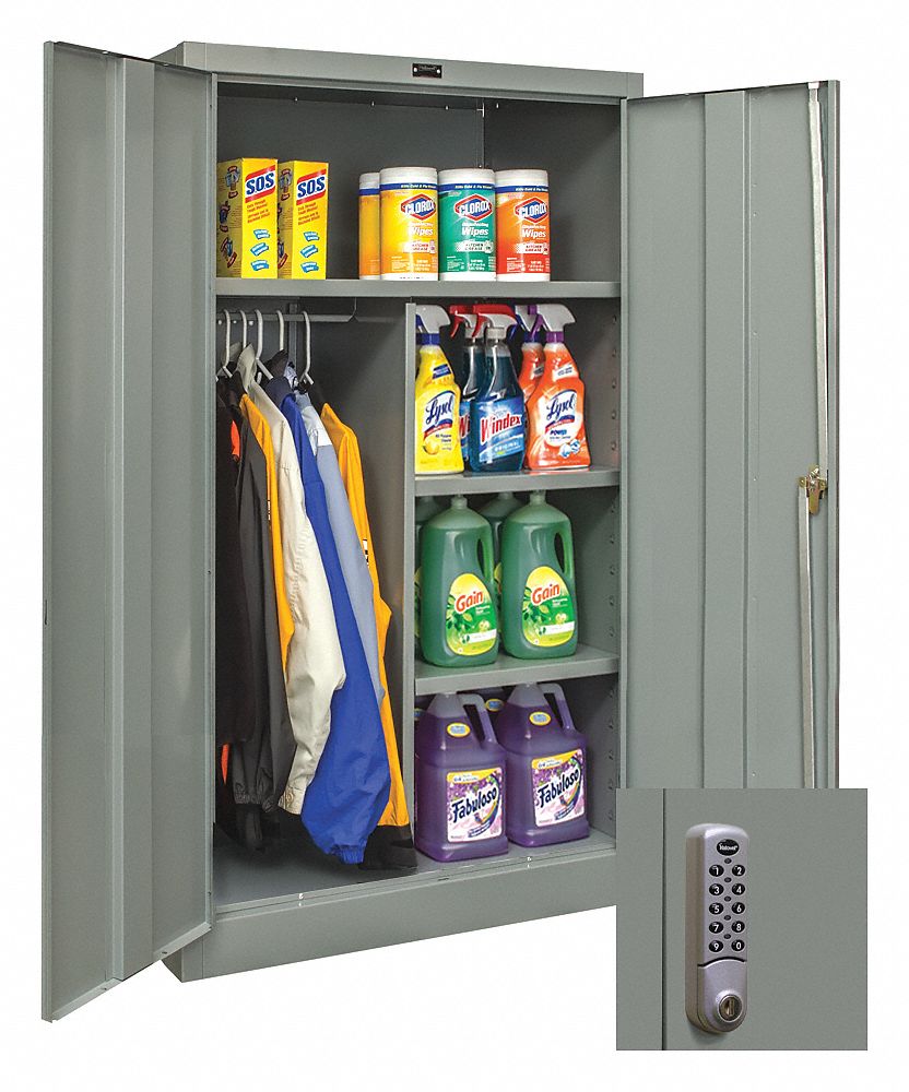 GRAINGER APPROVED Commercial Storage Dark Gray, 66 in H X 36