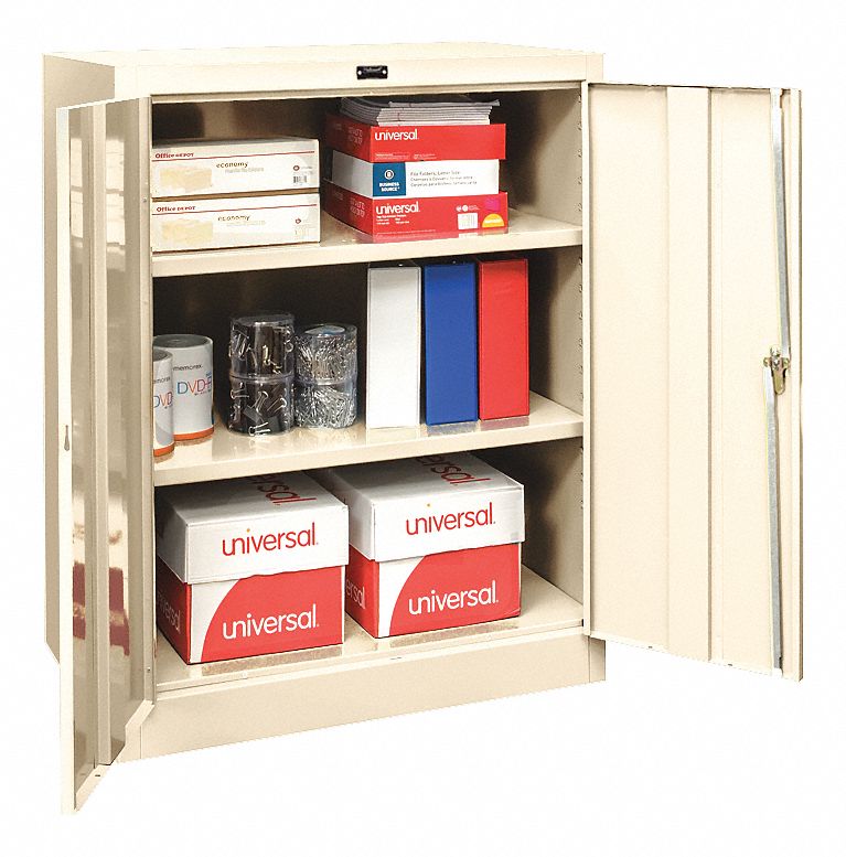 GRAINGER APPROVED Commercial Storage Tan, 42 in H X 36 in W X