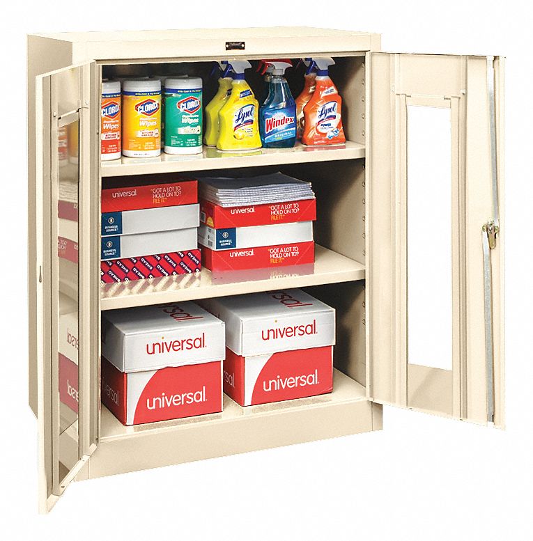 GRAINGER APPROVED Commercial Storage Tan, 42 in H X 48 in W X