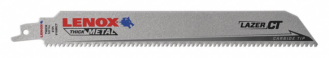 RECIPROCATING SAW BLADES,9 IN,STEEL,PK5