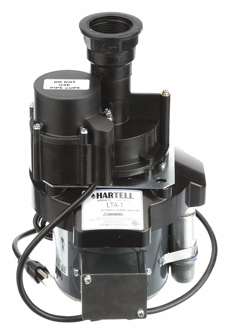 AUTOMATIC SINK DRAIN PUMP,1/8 HP,115V AC