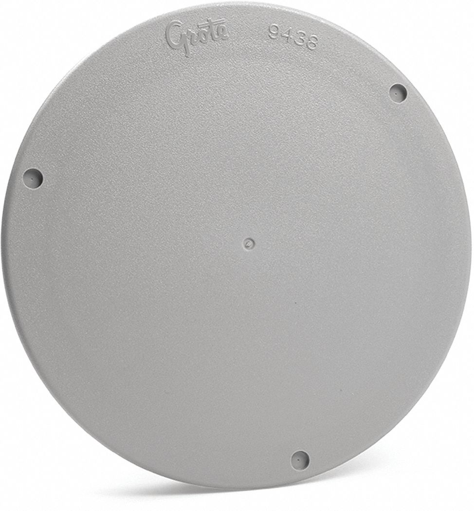 GROTE GREY 4" SNAP IN HOLE COVER WITH GASKET 411Z07943804 Grainger