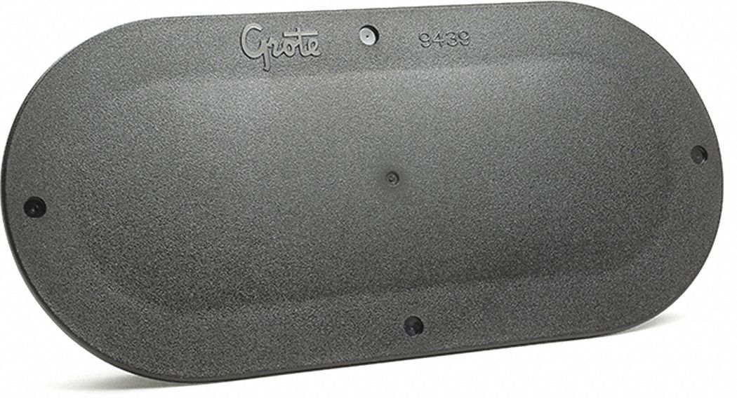 GROTE GREY 6" OVAL SNAP IN HOLE COVER W/GASKET 411Z10943924 Grainger