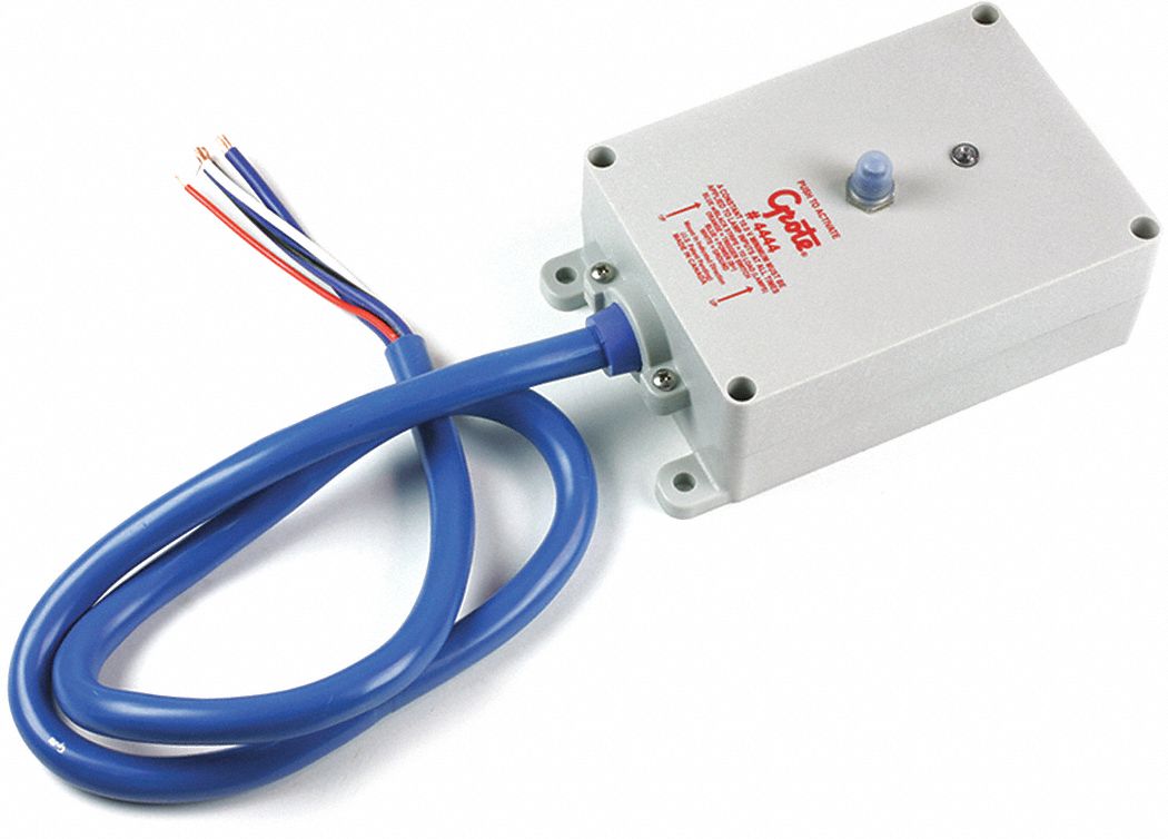 Automotive Switch: Switch with Timer, 1 Connections, On/Off, Blue, Gray, Screw