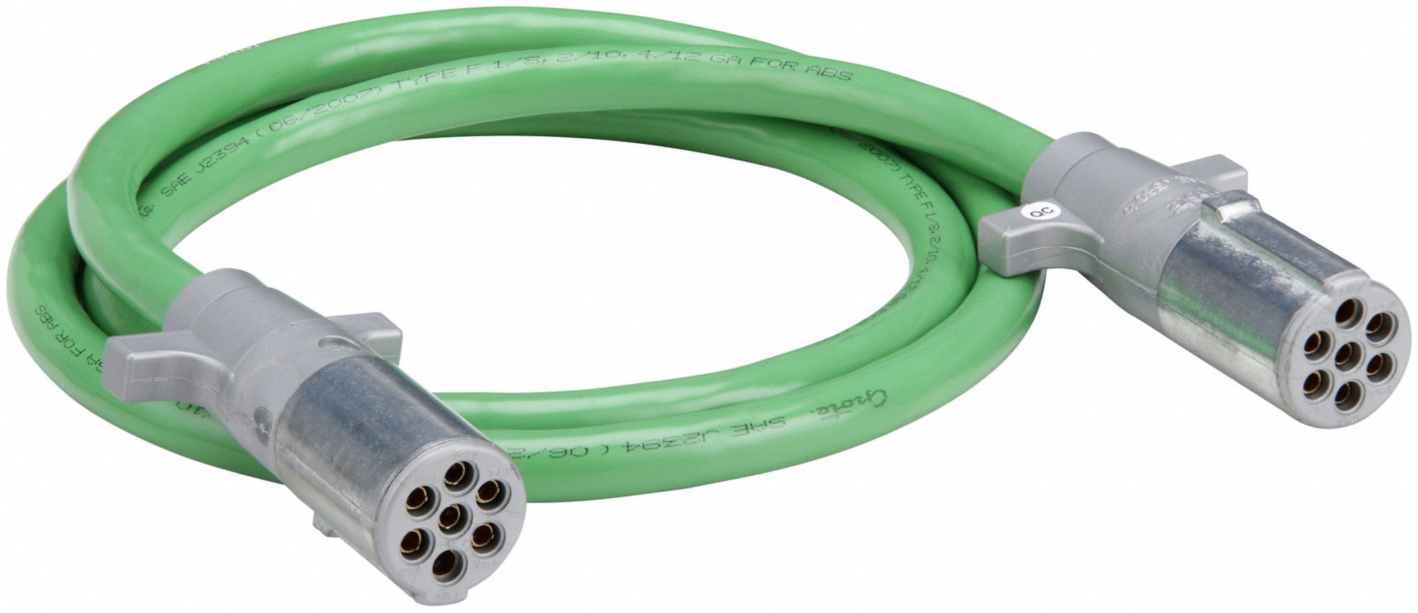 ULTRALINK ABS POWDER CORD, DIE-CAST PLUGS, 7 FT WIRE L, 7 FT OVERALL L