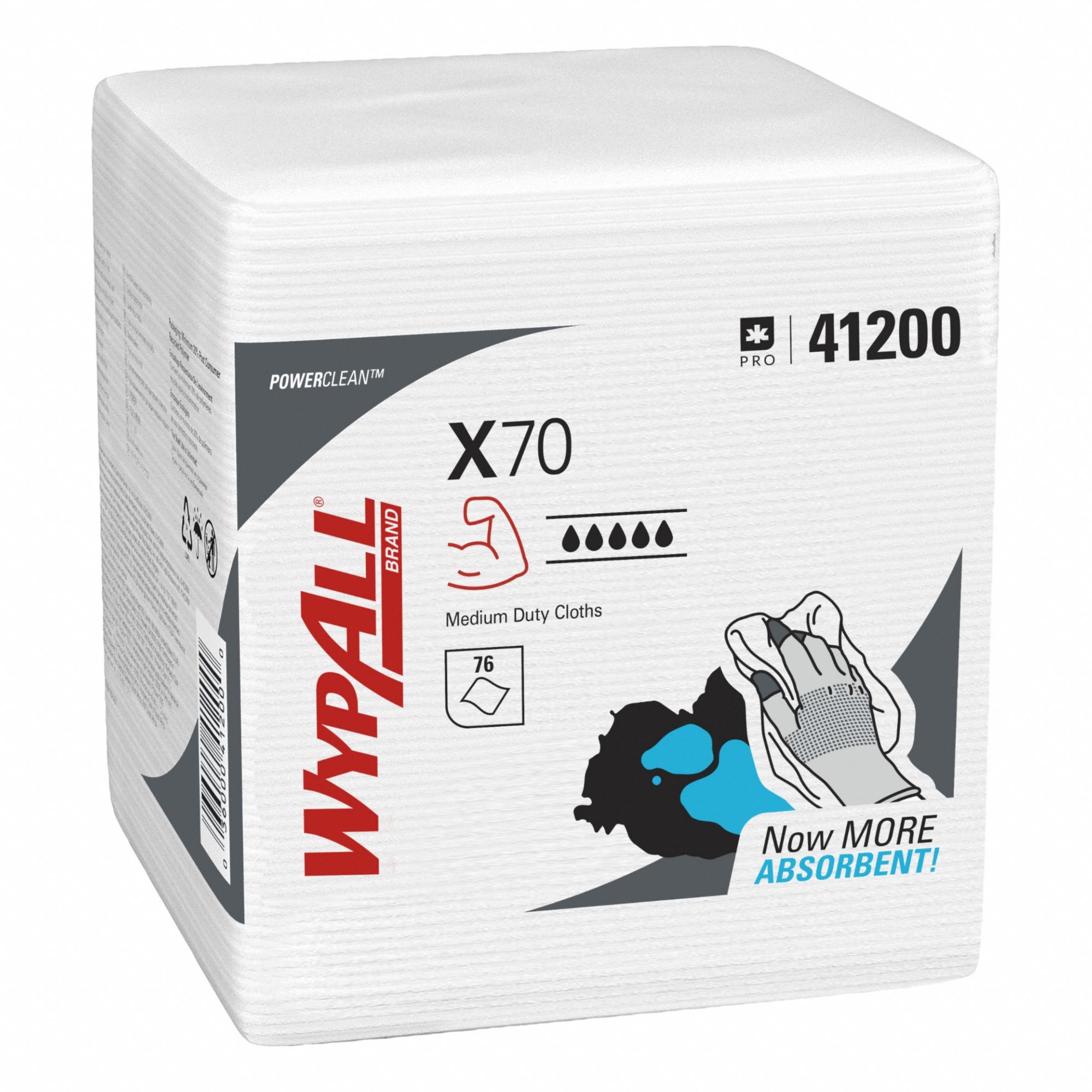 CHIFFON X70 QUART PLIE BLANC 76FL/PQ