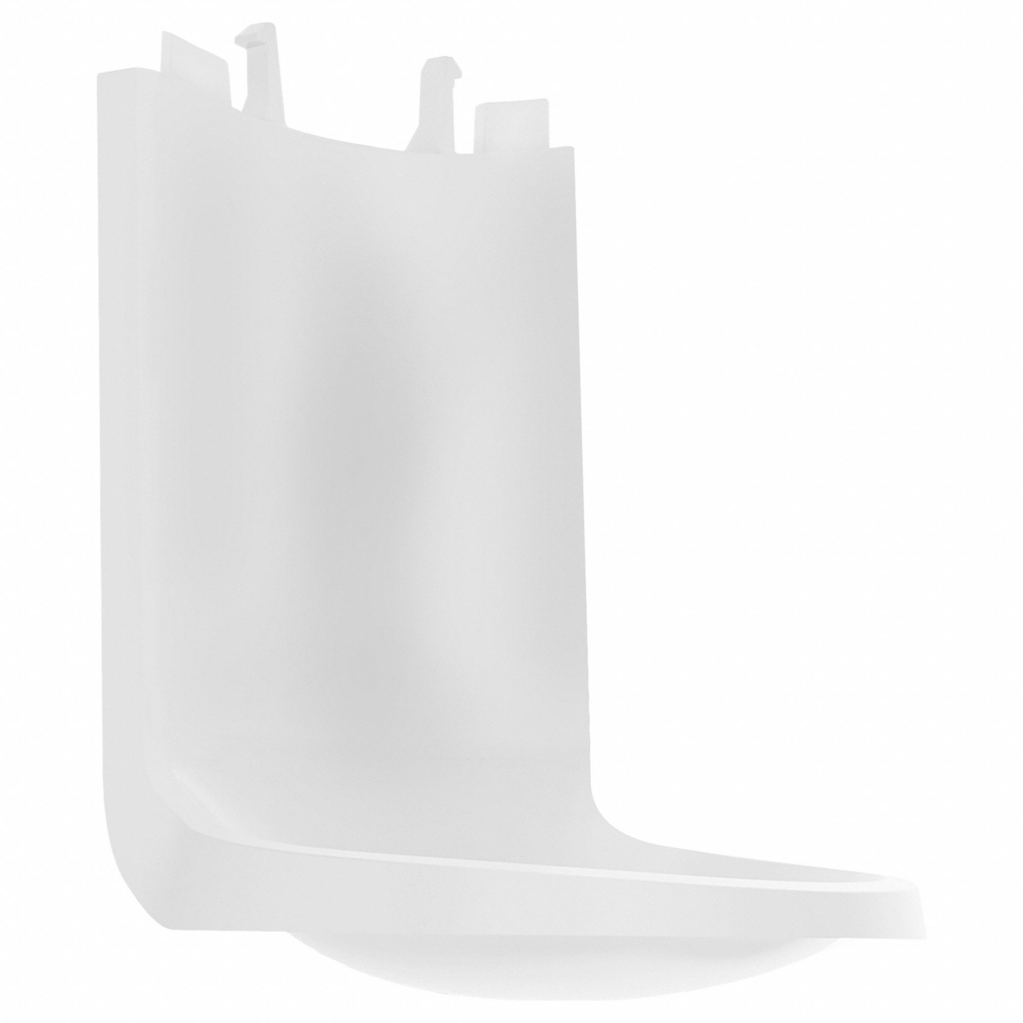 Dispenser Floor and Wall Protector: Shield Series, 6 in Overall Ht, White, 18 PK