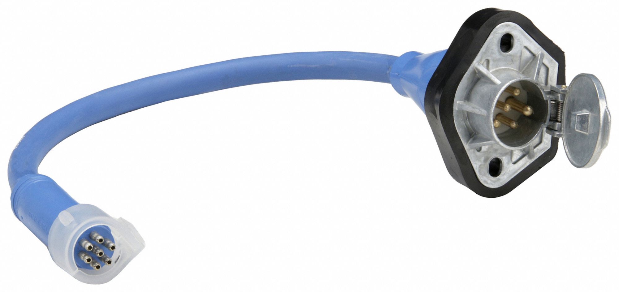 ULTRA SEAL G7 RECEPTACLE, 7-WAY MALE PLUG, 24 IN OVERALL L, BLUE