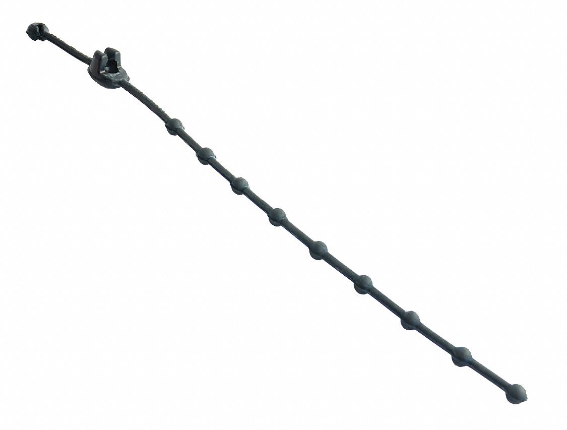 ERICKSON Black Rubber Bungee Cord with Round Fasteners, Bungee Length