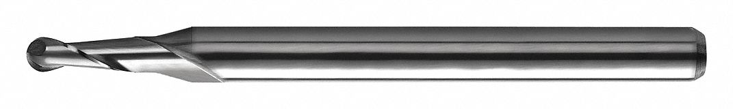 Ball End Mill, Carbide, 0.1050"Milling dia