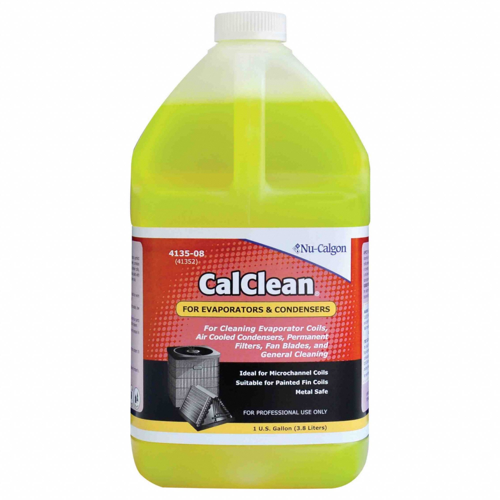 NUCALGON, Liquid, 1 gal Size, Coil Cleaner 809N12413508 Grainger
