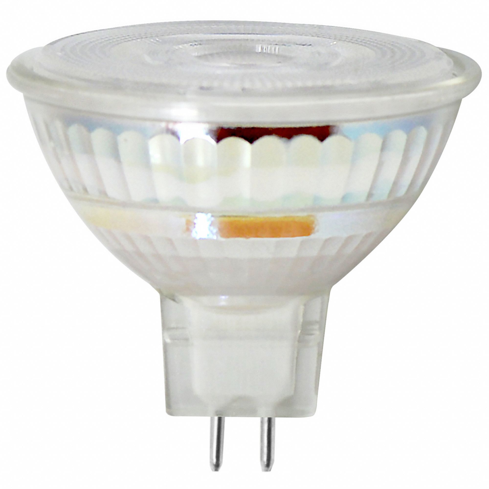 METAL HALIDE HID BULB, LED, 700 LM, 7W, 12V AC, 3,000K, 2.125 IN L, SHATTER-RESISTANT, 2-PIN (GU5.3)