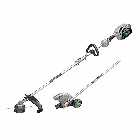 Cordless String Trimmer/Edger Kit: Battery, 15 in, 48 in Shaft Lg, Straight, Electric