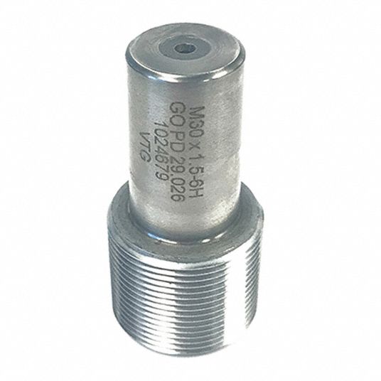 VERMONT GAGE Threaded Plug Gauge, Thread Type Metric, Thread Size M10 x ...