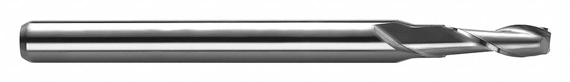 Corner Radius End Mill, Carbide, 2.000" L