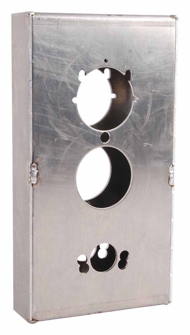 Gate Box Silver Aluminum 5-1/2 W