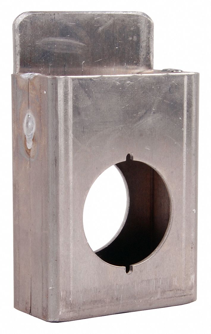 Weldable Gate Box Silver 4-3/4 W