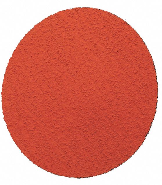 Quick-Change Sanding Disc: TR, 3", Ceramic, 80 Grit, YF Wt Polyester, 777F, 200 PK