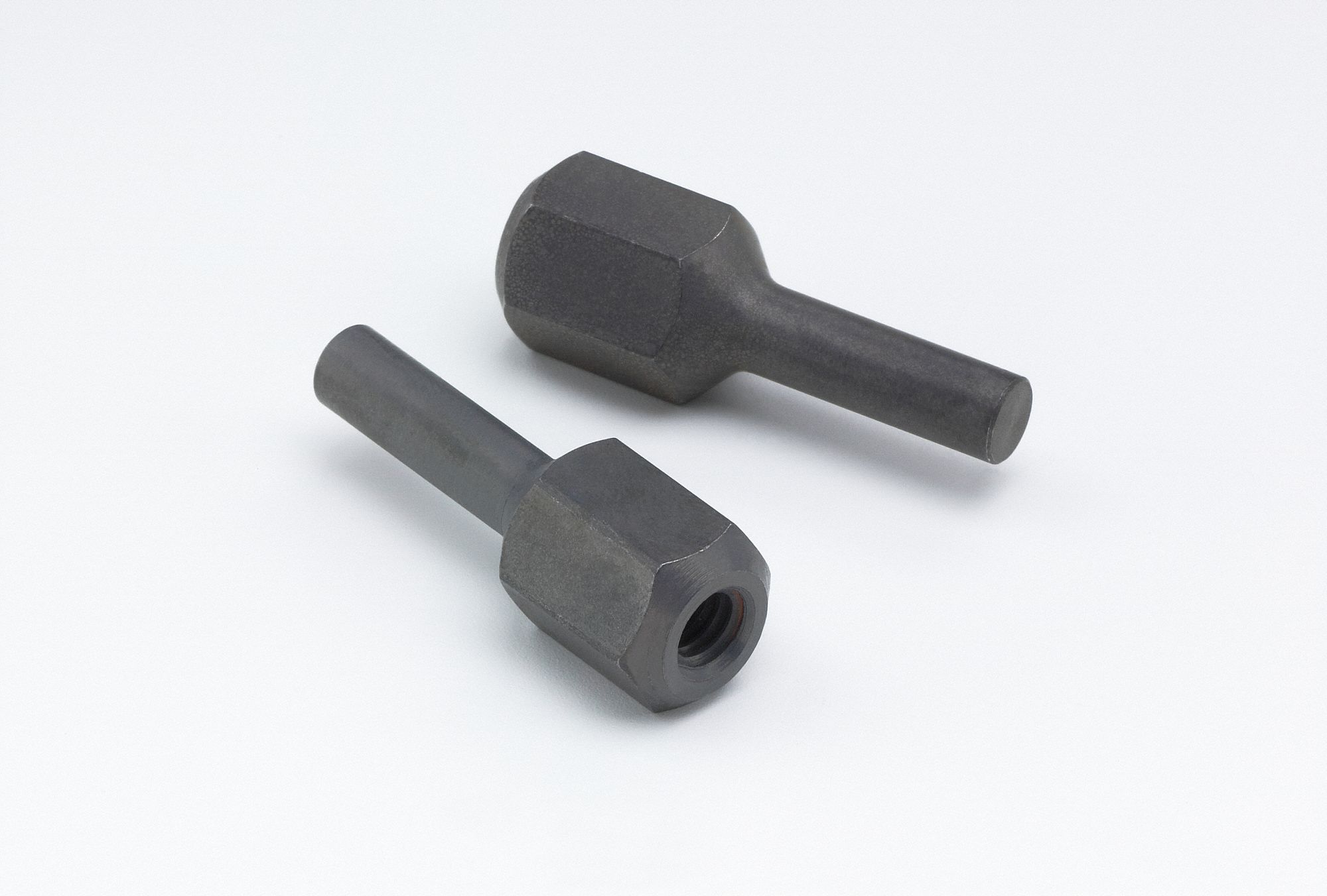Threaded Shank Adapter: 1/4 in Straight Shank, 1/4"-20 Thread, For 1 in to 3 in Wheel