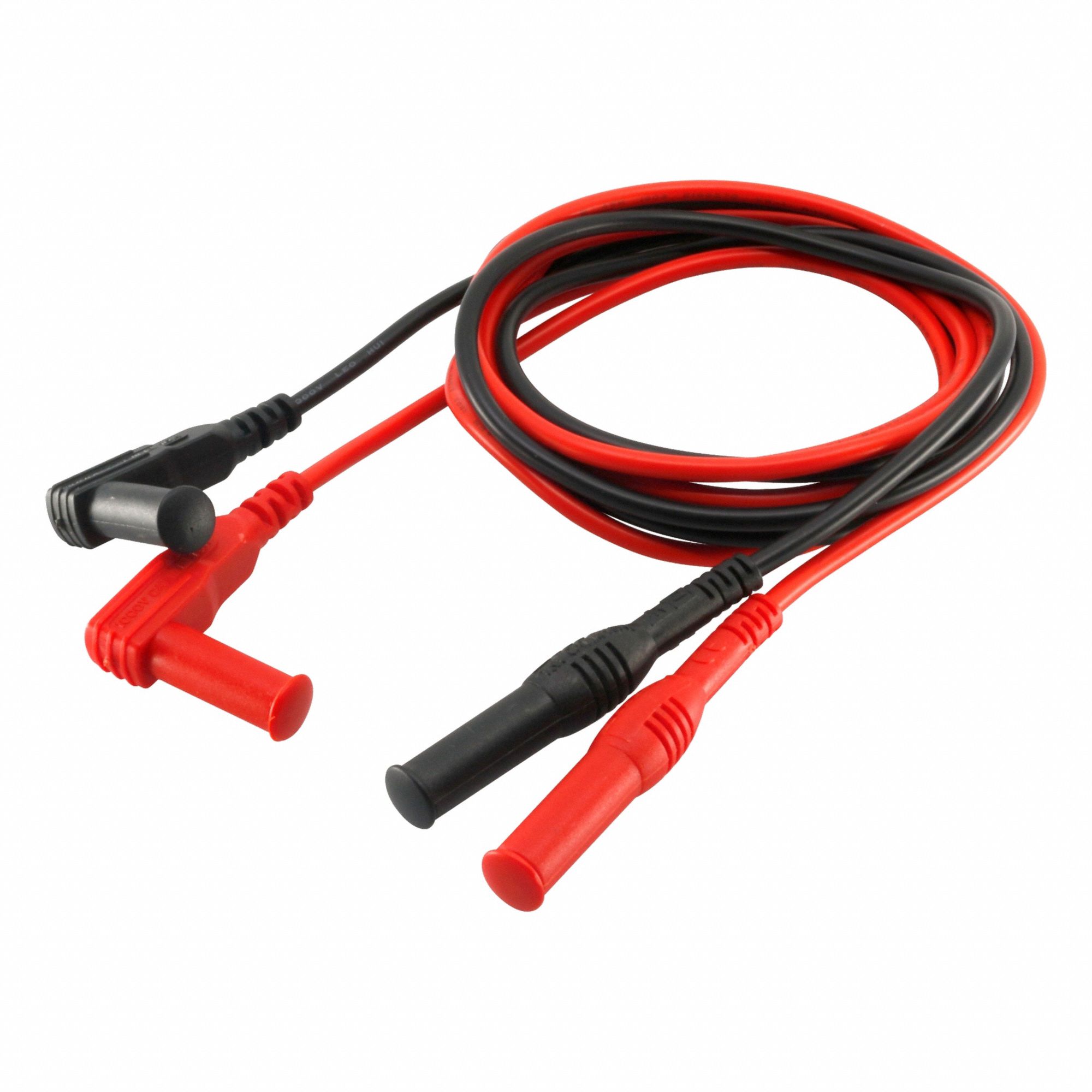 TRIPLETT Shrouded straight to right-angled banana plugs: Std Probe, Banana Plug, 47 in Lg (MPN TL007). Key specifications — Brand: TRIPLETT.