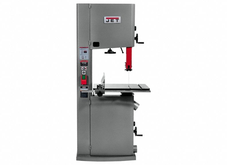 Band Saw: Vertical, Manual, 27 1/4 in x 20 in, 100 to 3600 SFPM, 1 Phase, 230V AC