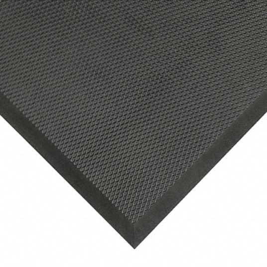 NOTRAX Antifatigue Runner: Textured, 3 ft x 5 ft, 3/4 in Thick, Black ...