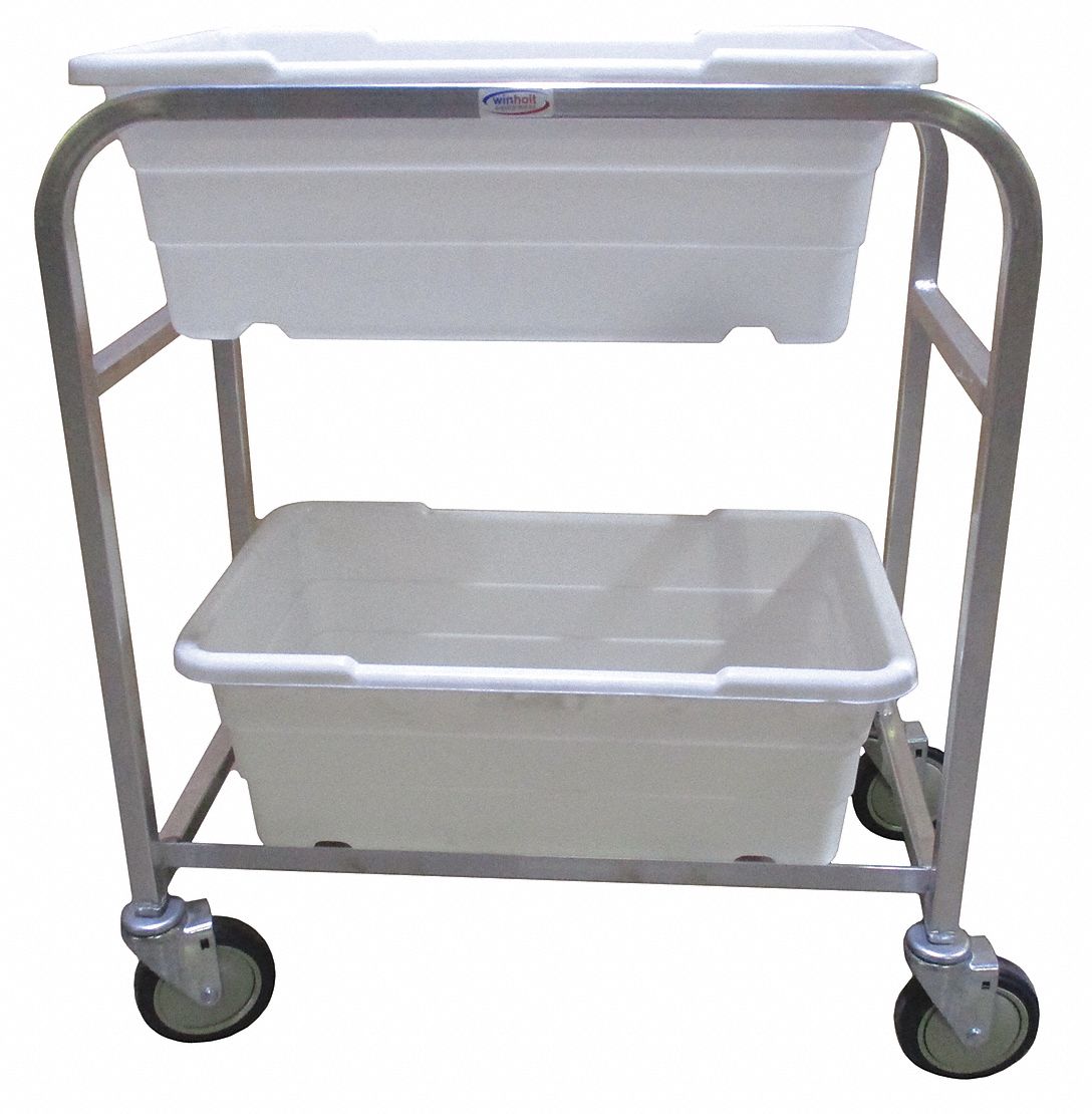 600 lb Load Capacity, Lightweight CorrosionResistant Vertical RackStyle Tub Cart 414X79ALL