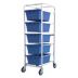 Lightweight Corrosion-Resistant Vertical Rack-Style Tub Carts