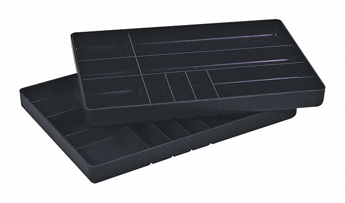 OrganizerTray, 11/4inx16in, Black,