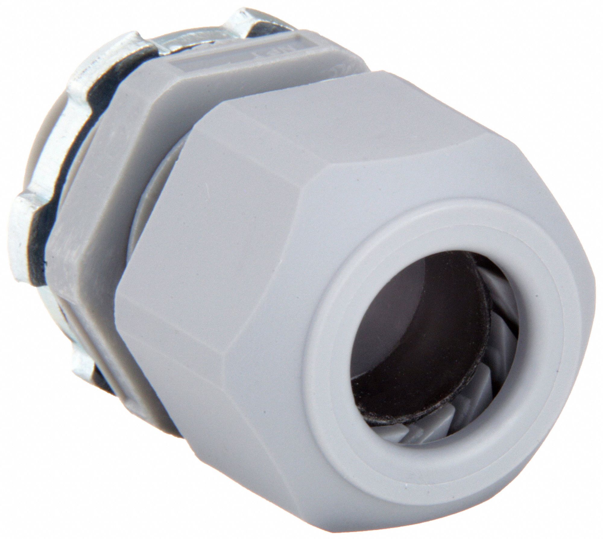 Nylon, 1/2 in MNPT, Liquid Tight Cord Connector 415C72SEC505GALN