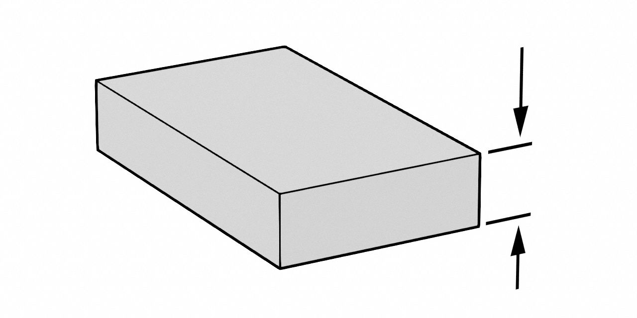 NORTON, 4 1/2 in W x 5 1/2 in L x 3/16 in T, Aluminum Oxide, Sanding ...
