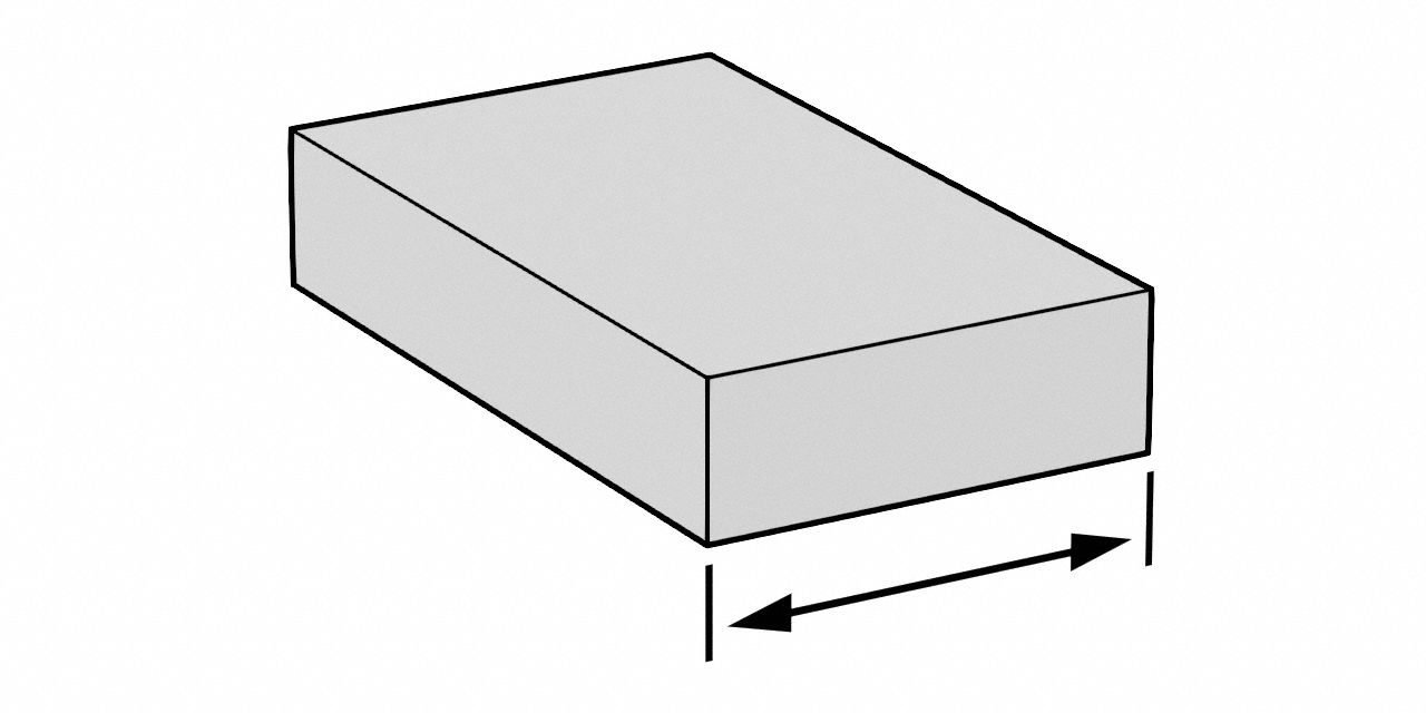 3M, 2 5/8 in W x 3 3/4 in L x 1 in T, Aluminum Oxide, Sanding Sponge ...