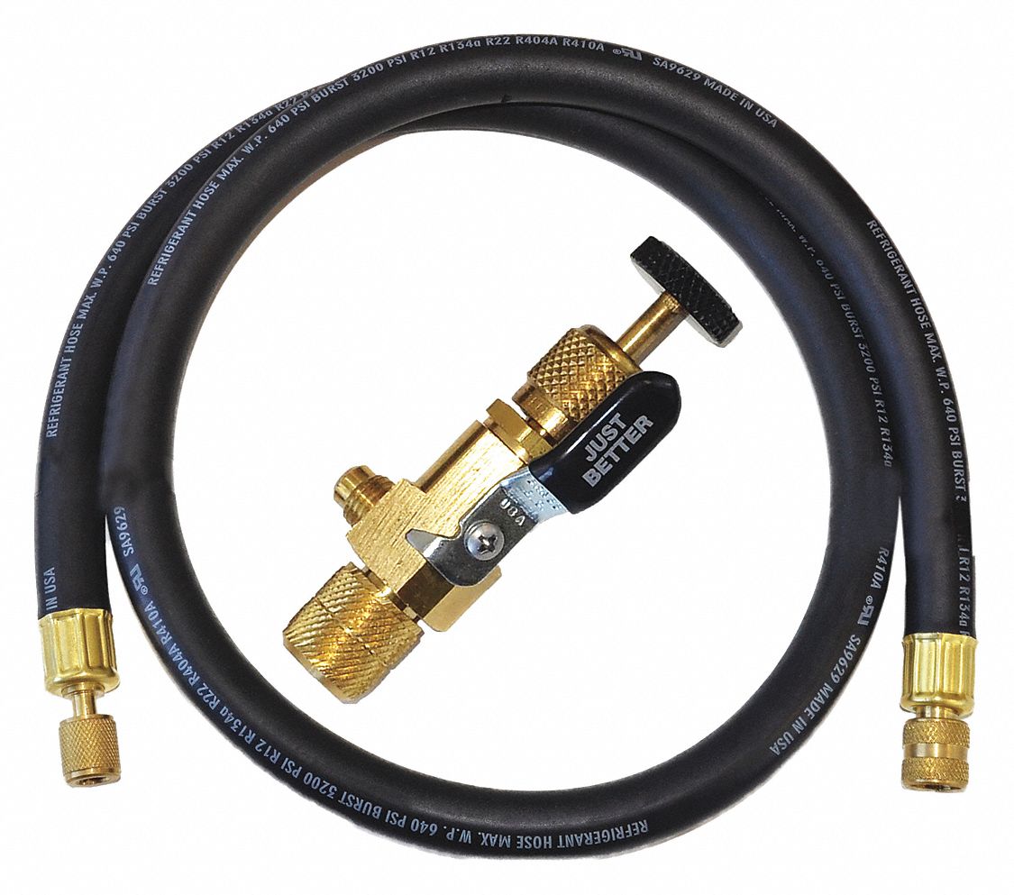 EVACUATION KIT, KEVLAR,½ IN OD, ⅜ IN X¼ IN SAE FLARE, 60 IN, 900 PSI,FOR HVAC SYSTEMS