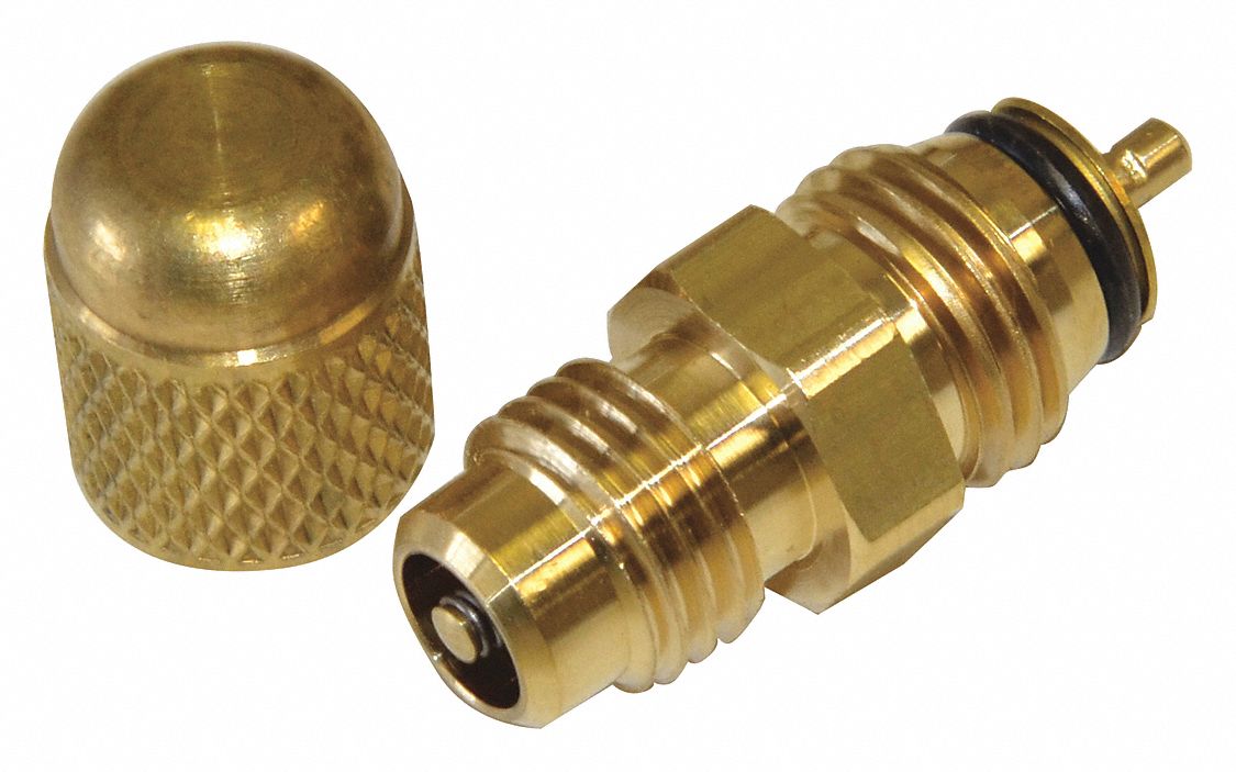 Valve Core: 1/2 in Connection Size, 600 psi Max. Working Pressure, HVAC, High-Flow, 100 PK