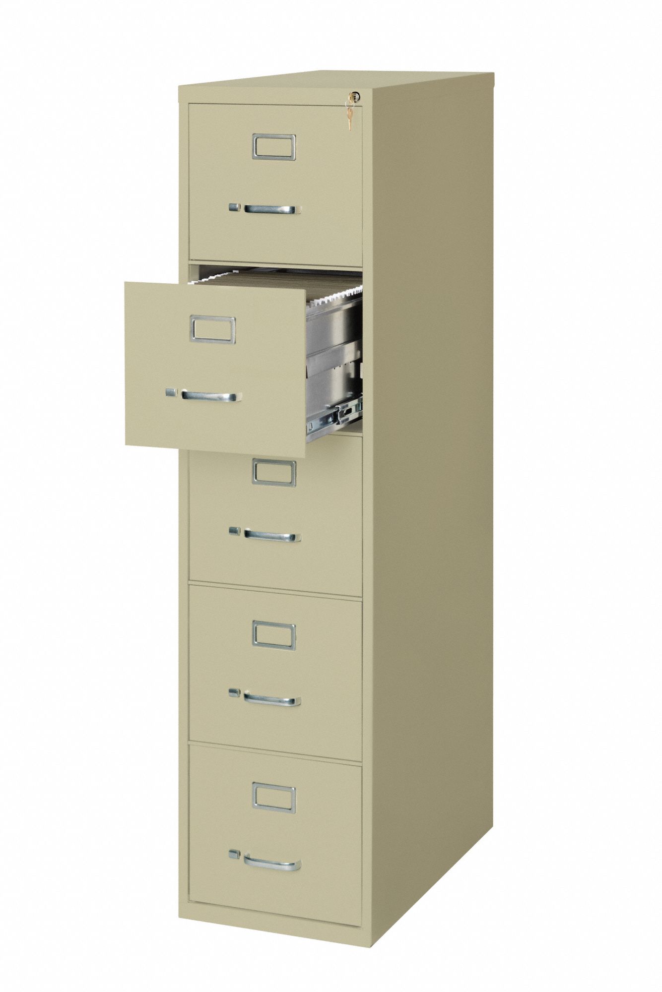 HIRSH File Vertical, 5 Drawers, Letter File Size, 61 3/8 in