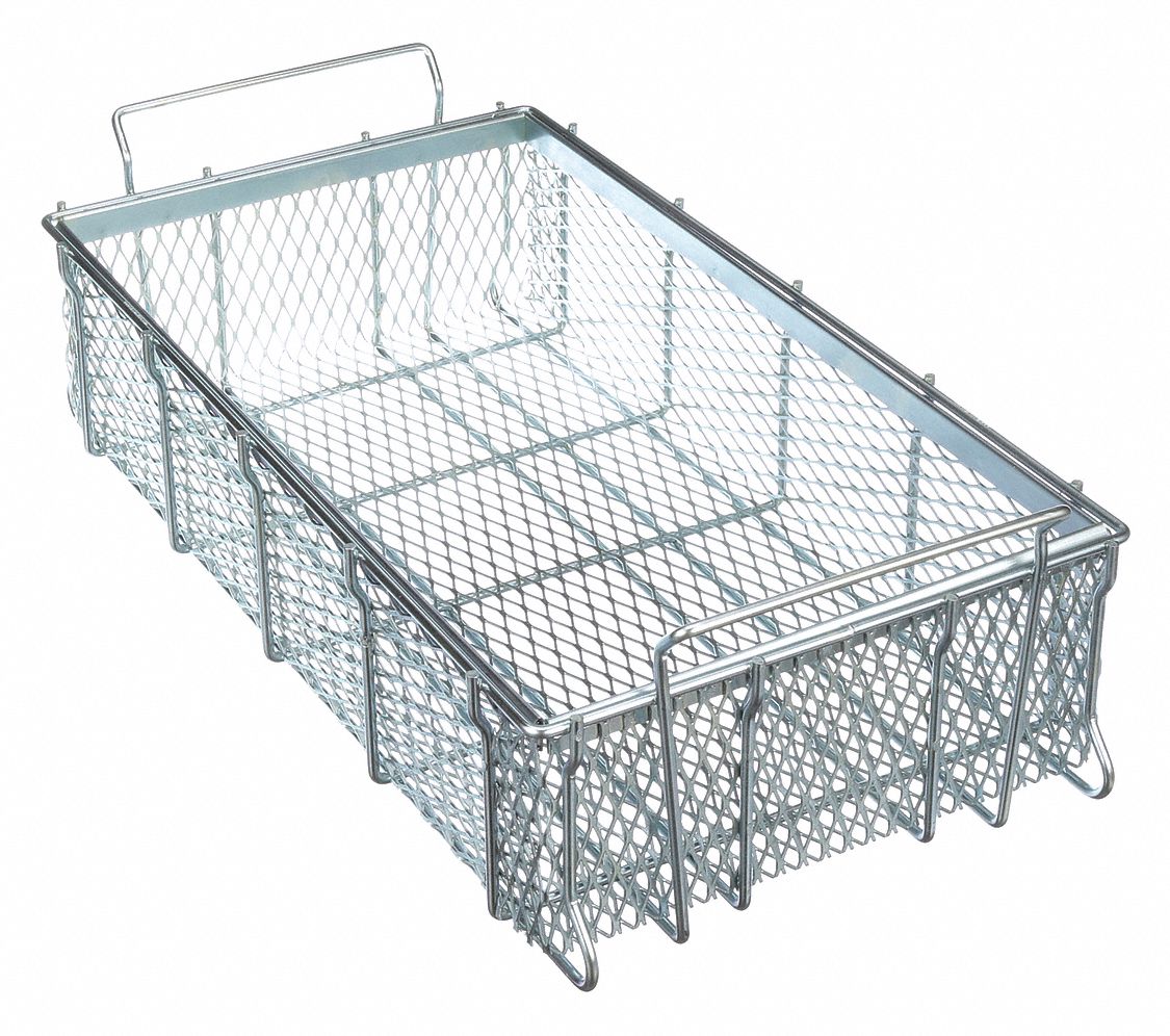 MARLIN STEEL WIRE PRODUCTS, Rectangular, Steel, Parts Washer Basket