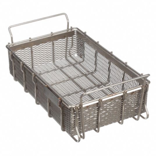 MARLIN STEEL WIRE PRODUCTS, Rectangular, Stainless Steel, Parts Washer ...