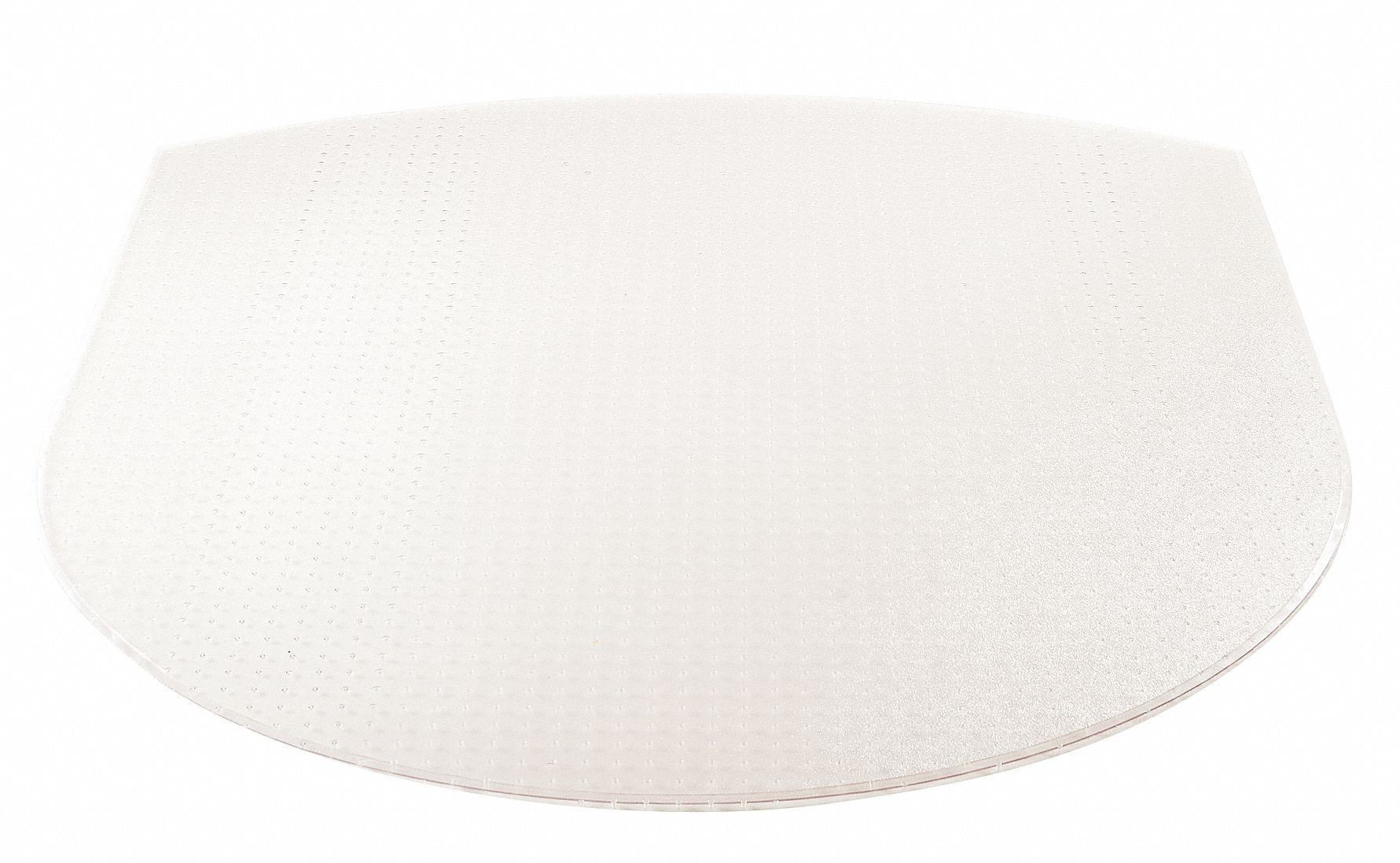 Deflecto Contoured Chair Mat Clear For Carpet With Padding Up To