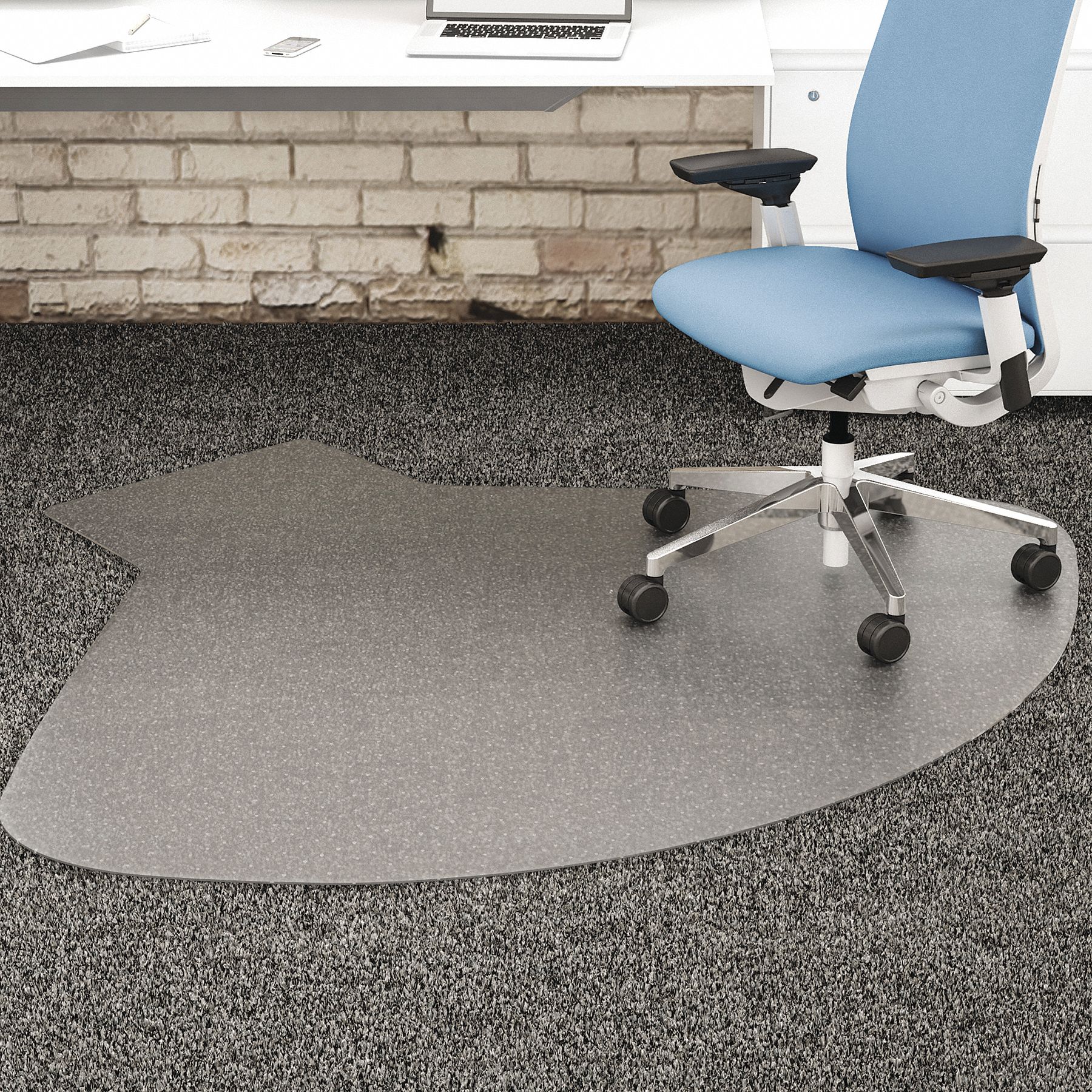 Deflecto Chair Mat Workstation Clear 54 X 60 415h03