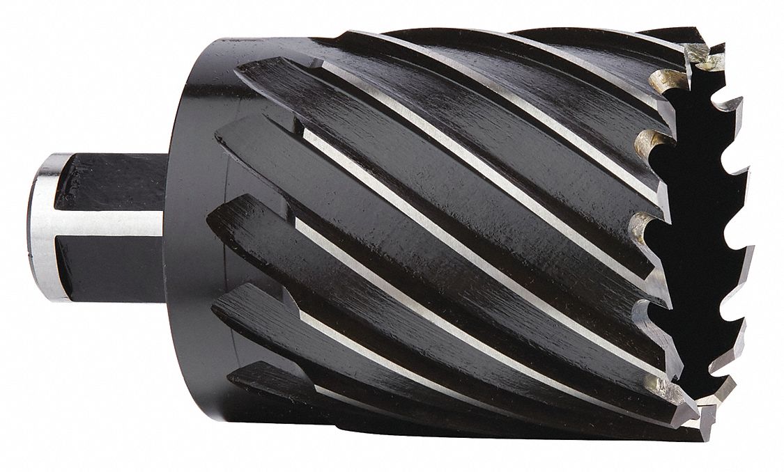 MILWAUKEE Annular Cutter, High Speed Steel, Black Oxide, 2 1/8 in