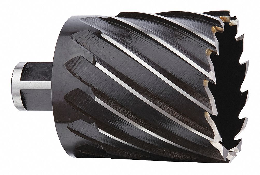 MILWAUKEE ANNULAR CUTTER, 2⅛ IN CUTTER DIA, 2 IN MAX CUTTING DP, BLACK