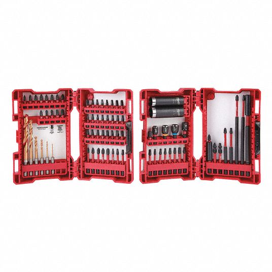 MILWAUKEE Screwdriver Bit Set, 1/4 in Hex Shank Size 415H794832