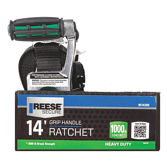Reese Secure 9514200 14 Heavy Duty Ratchet with Grip Handles 